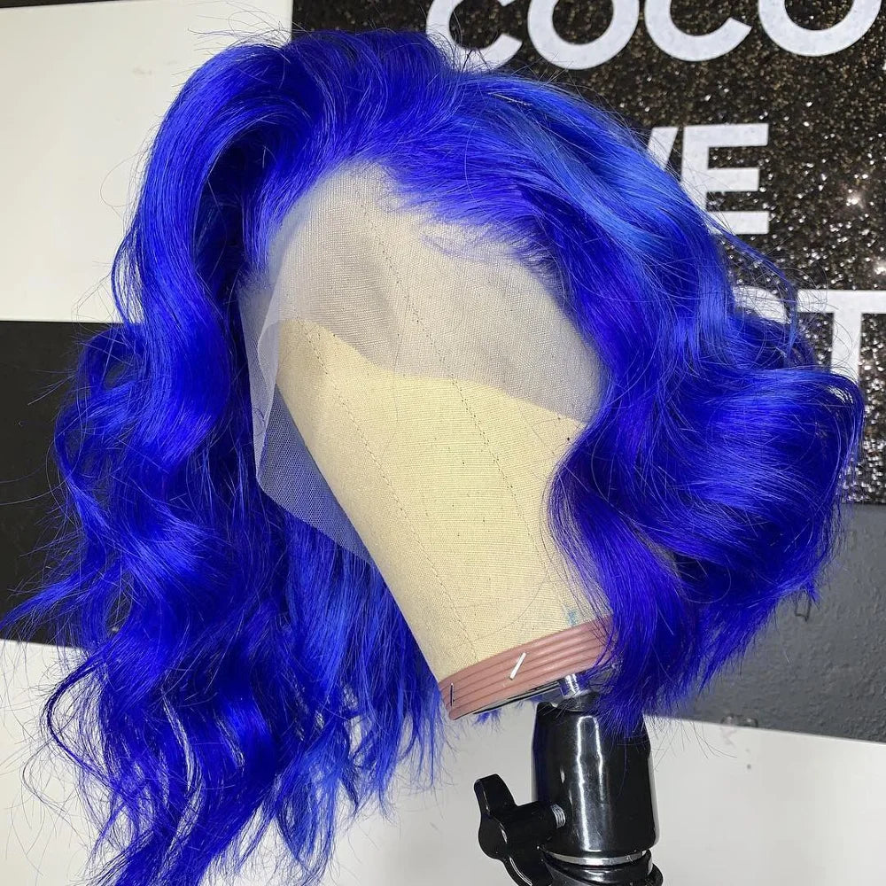 Lace Front Pre Plucked Ombre Bob Human Hair Wigs