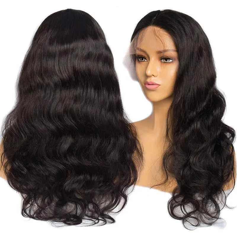 Lace front Glue-less  Transparent Pre-plucked  Human Hair Wigs