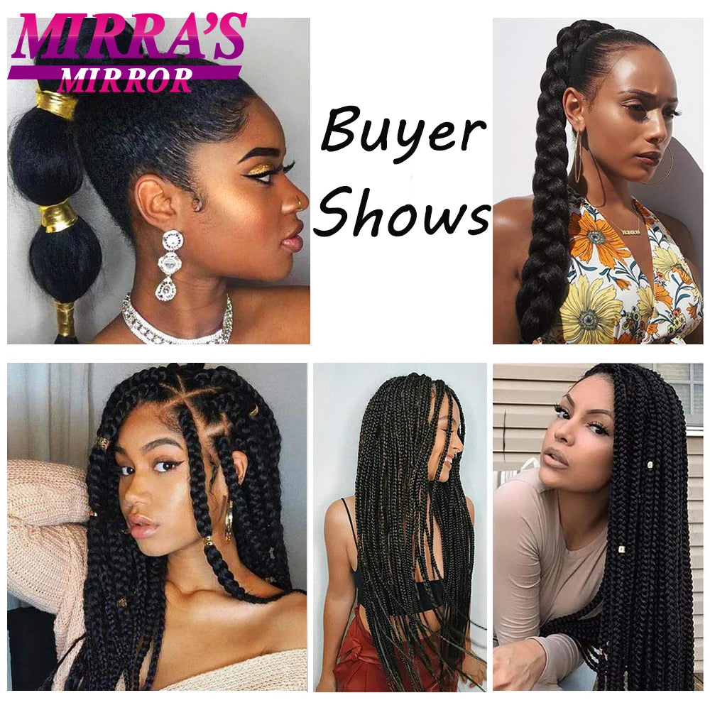 Pre-Stretched Synthetic Yaki Hair Extensions (Bulk)