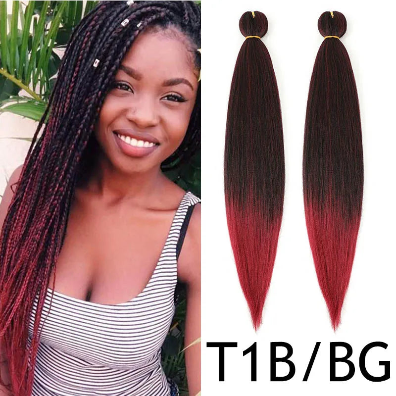 Pre-Stretched Synthetic Yaki Hair Extensions (Bulk)