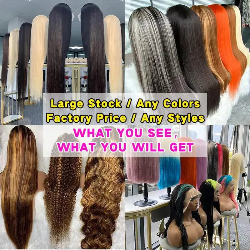 Lace Front Pre Plucked Brazilian Human Hair Wigs