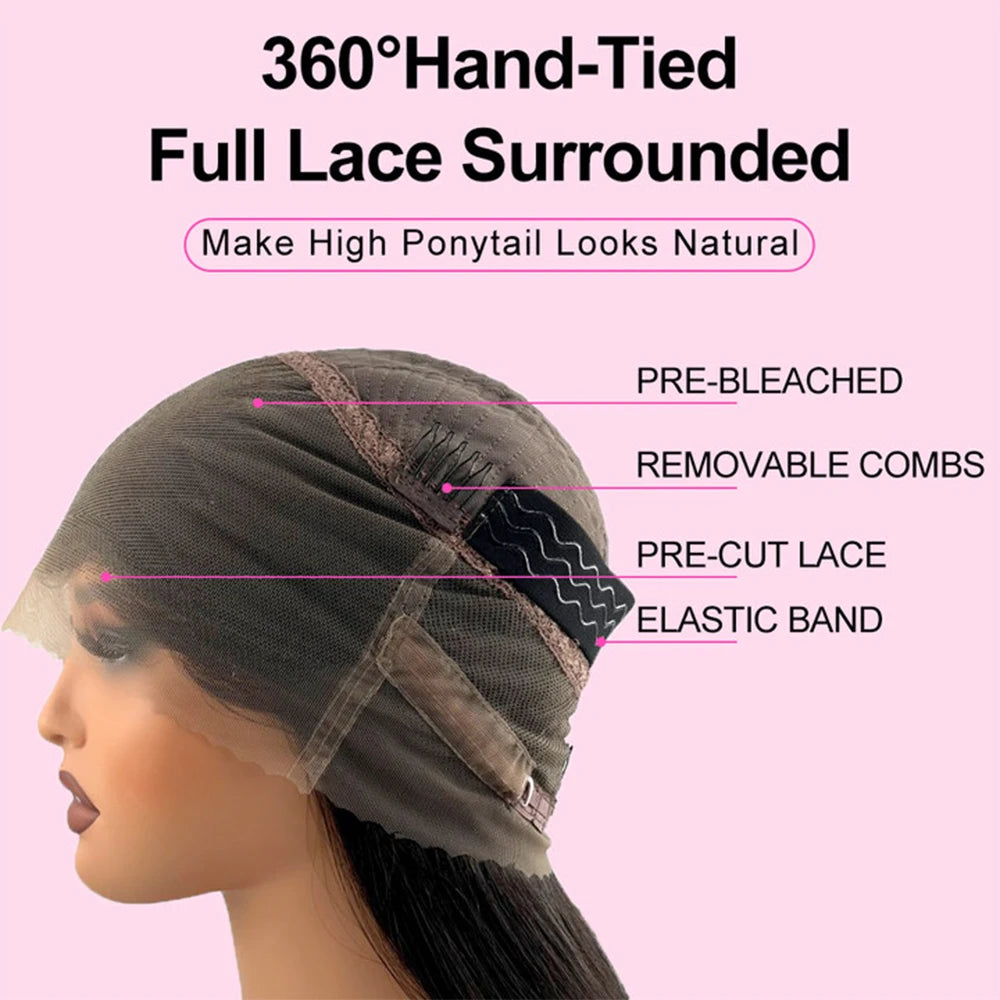 JNETTE CHANEL glueless layered bang human hair lace wig showcasing natural hair texture and layered style on a mannequin head.