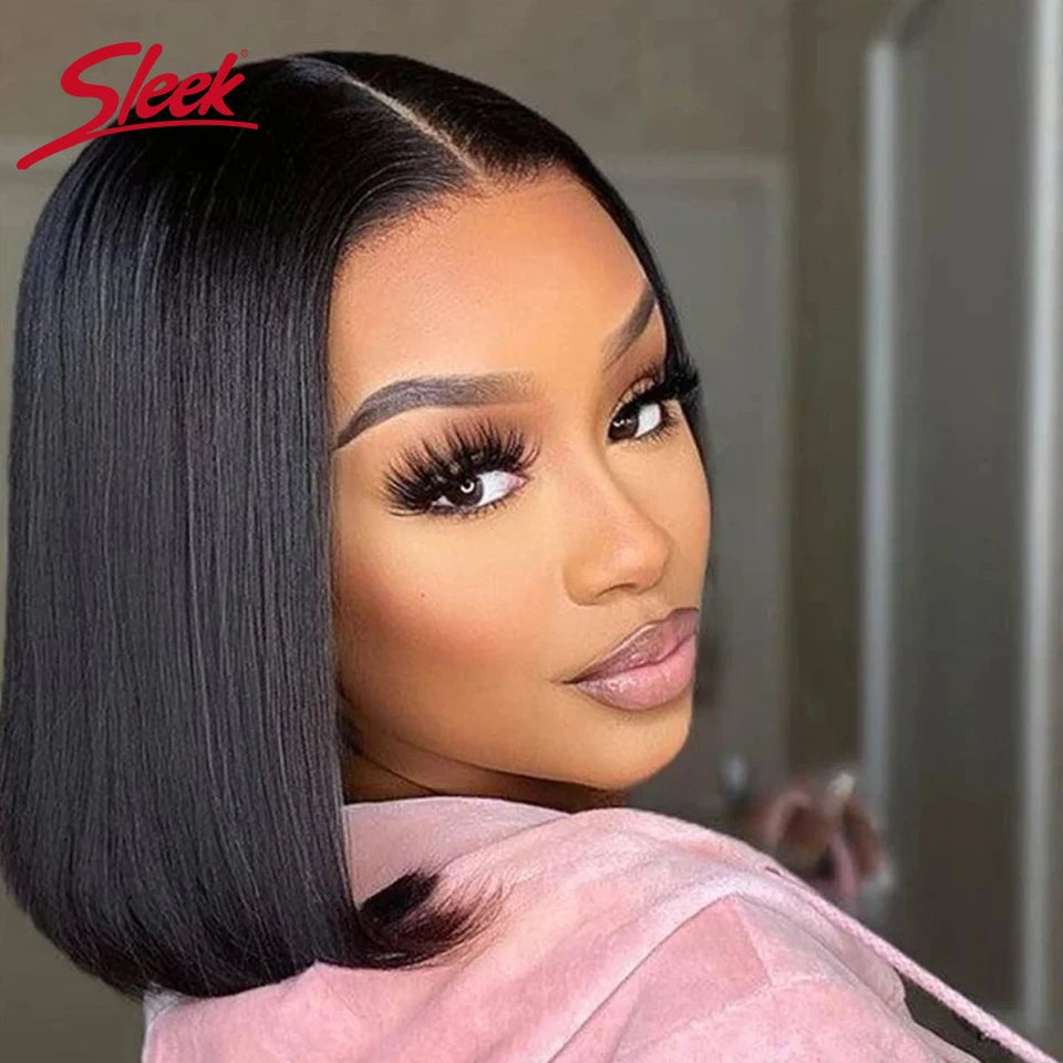 Lace Front Human Hair Remy Brazilian Straight Wigs