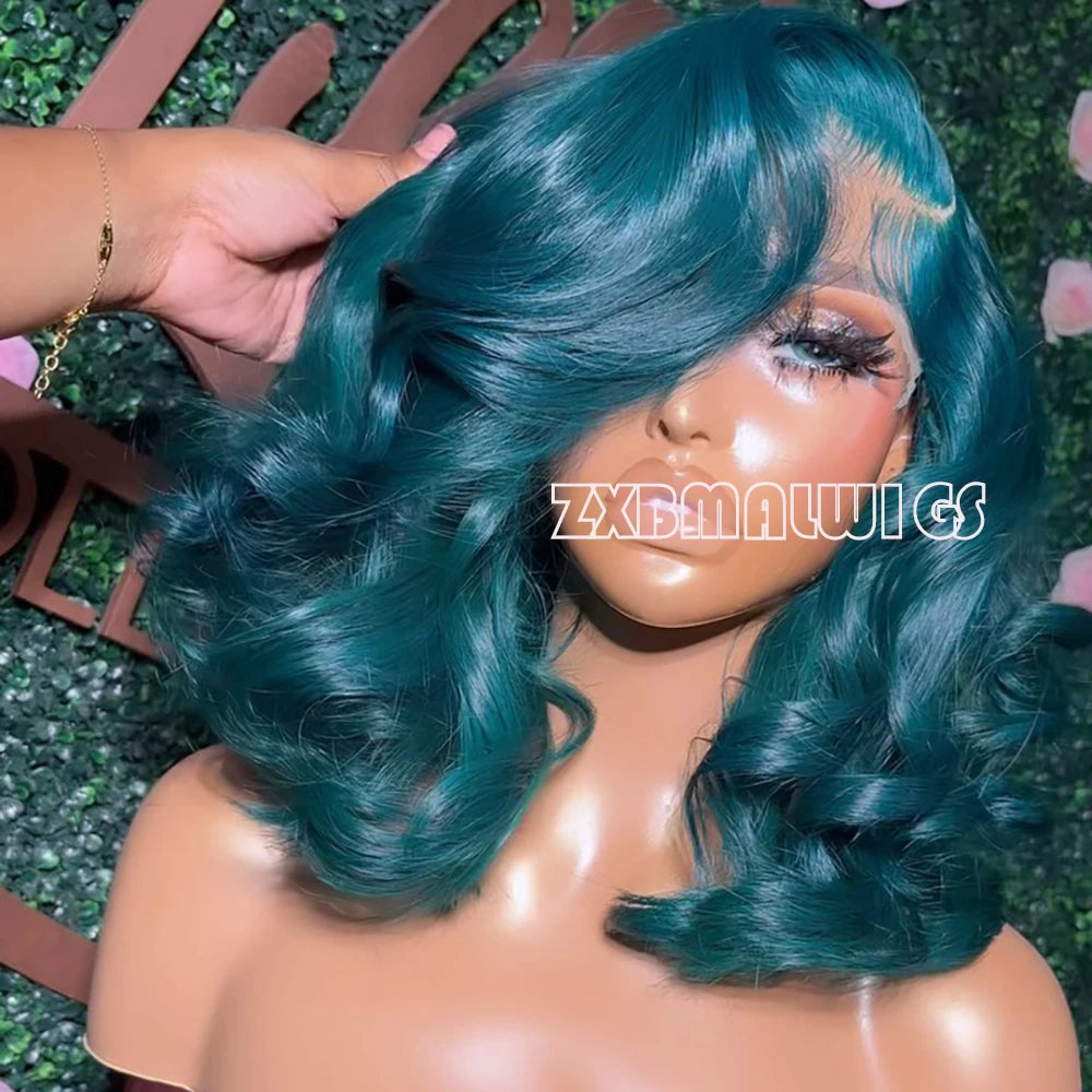 Glueless Synthetic Heat Resistant  Lace Front Loose Wave Wigs