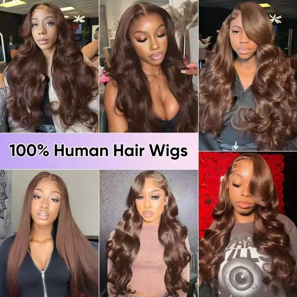 JNETTE CHANEL lace front HD transparent pre-plucked body wave Remy human hair wig, natural-looking hair extension for stylish wear