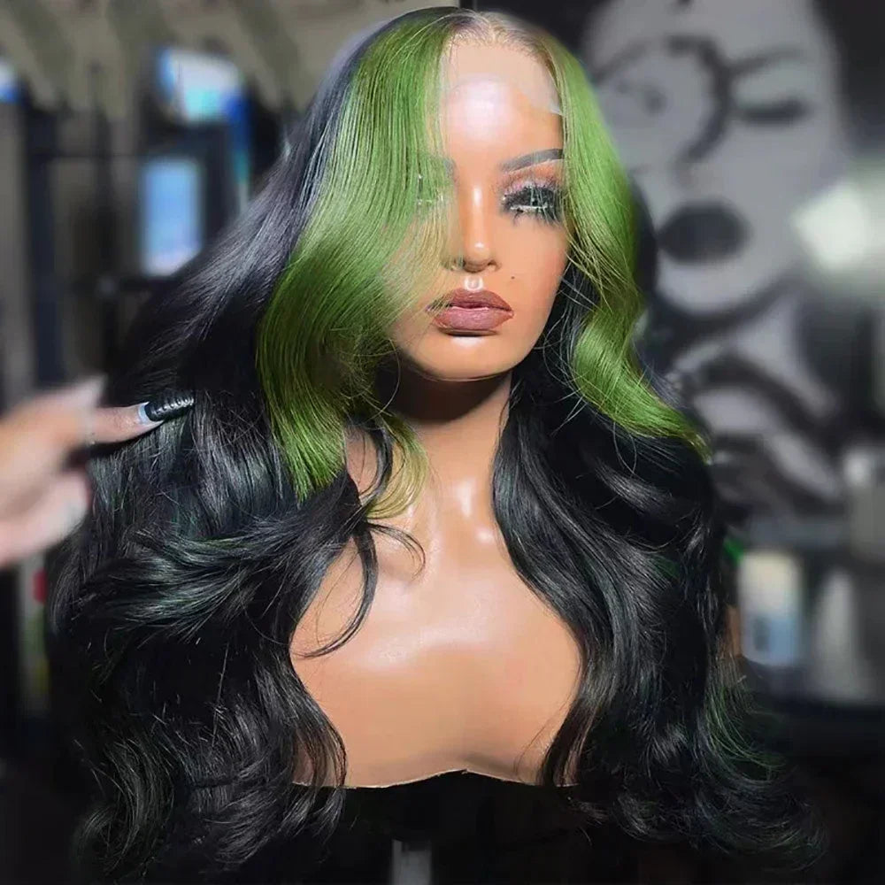 Synthetic Glueless Lace Front  Body Wave Highlight Wigs