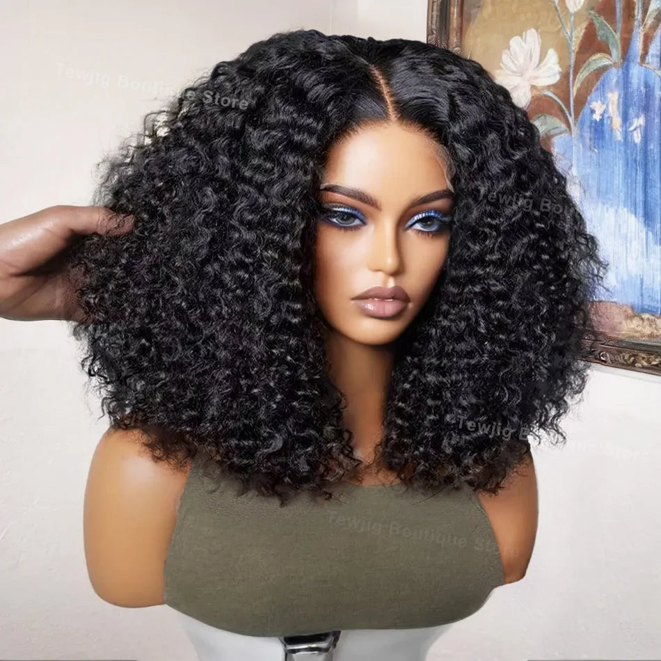 Lace Front Transparent Deep Wave Human Remy Hair Wig