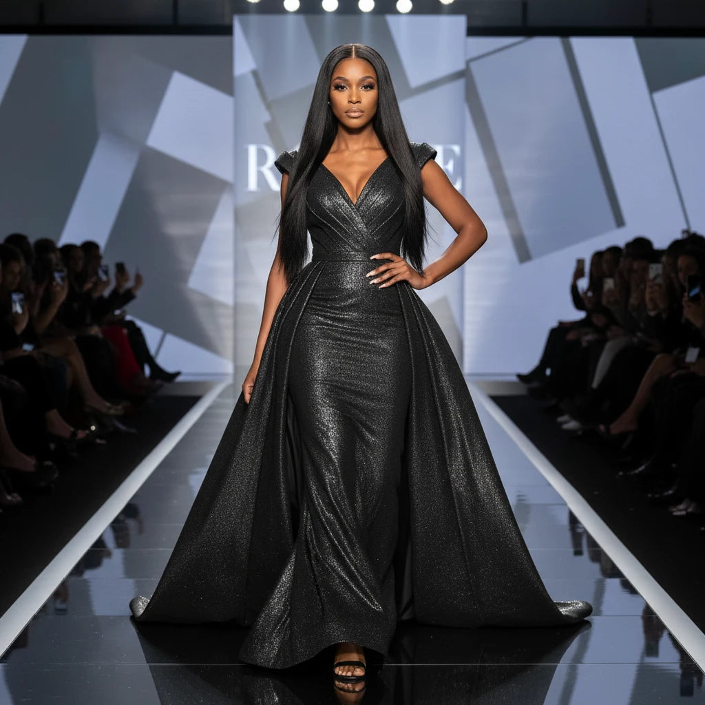 Glueless Bone Straight Lace Front  Human Hair Wigs