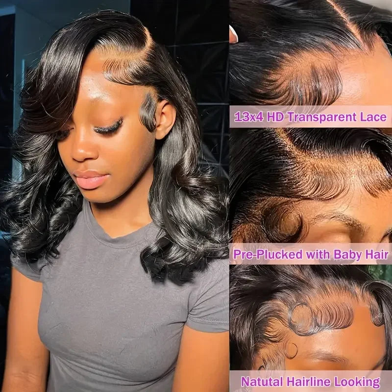 JNETTE CHANEL glueless HD transparent Peruvian body wig with natural hair texture and lace front for seamless styling.
