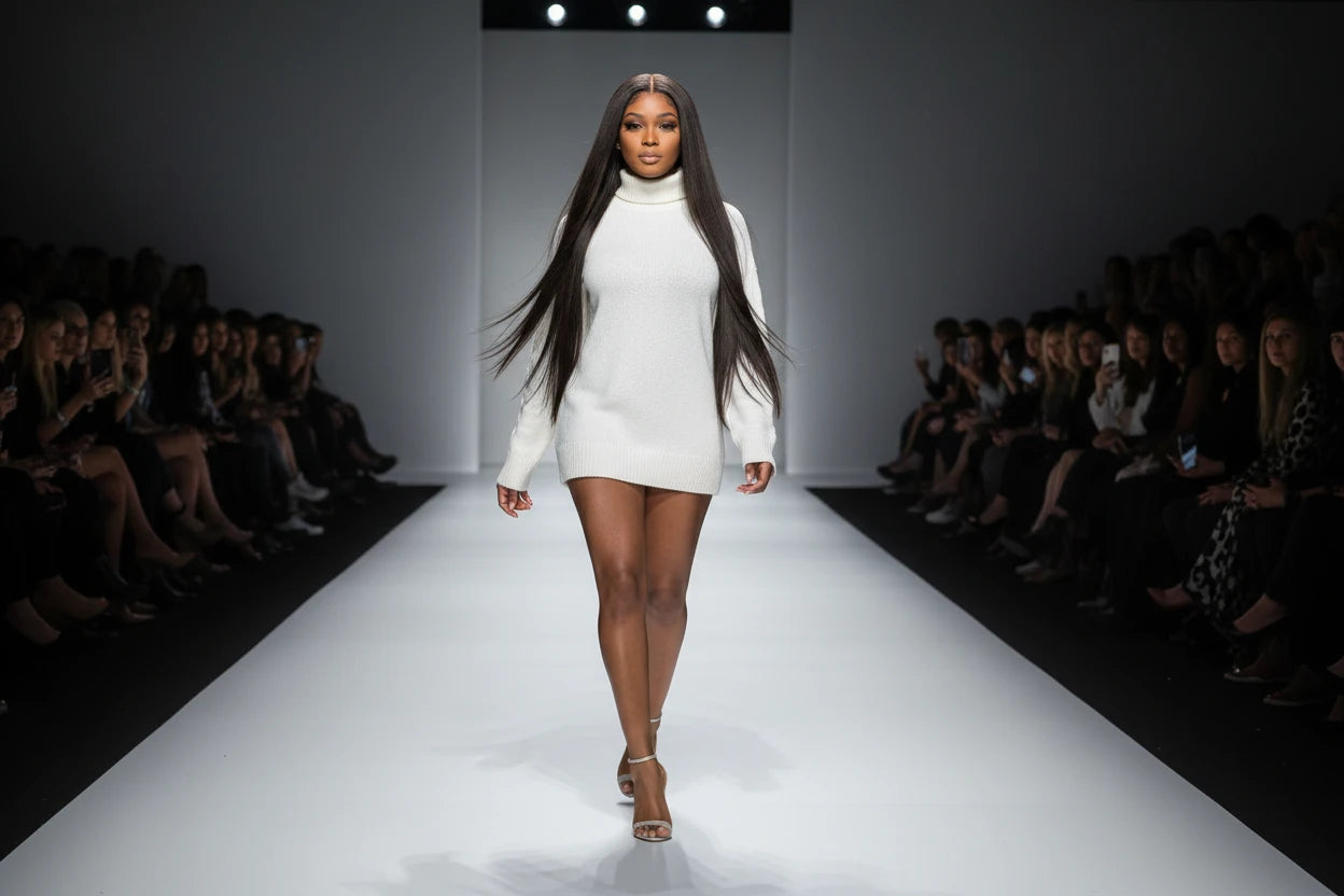 Glueless Bone Straight Lace Front  Human Hair Wigs