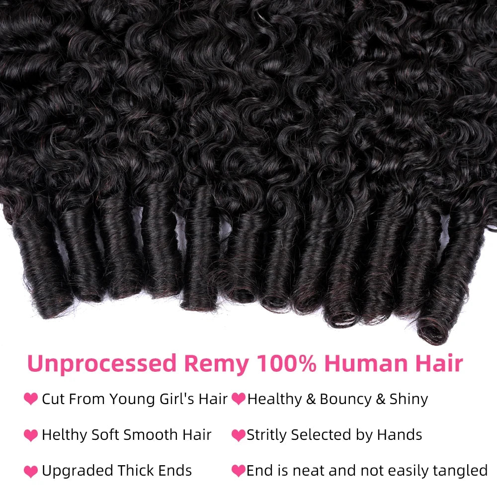 Burmese Curly Human Hair Bundles – Unprocessed Raw  Hair Extensions & Weave