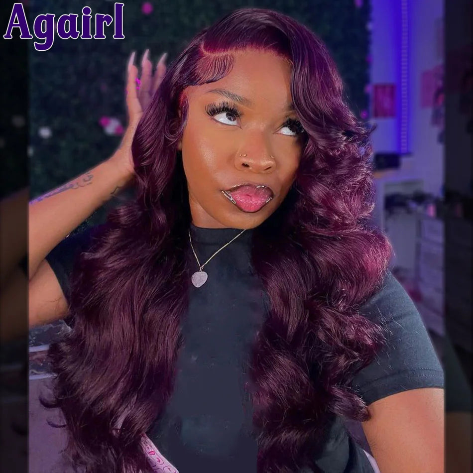 Glueless Lace Front Pre-Plucked Body Wave Brazilian Human Hair Wigs