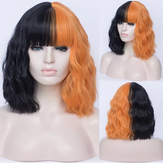 Synthetic Heat Resistant Ombre Wavy Wigs