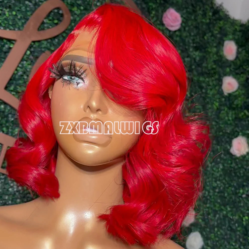 Glueless Synthetic Heat Resistant  Lace Front Loose Wave Wigs