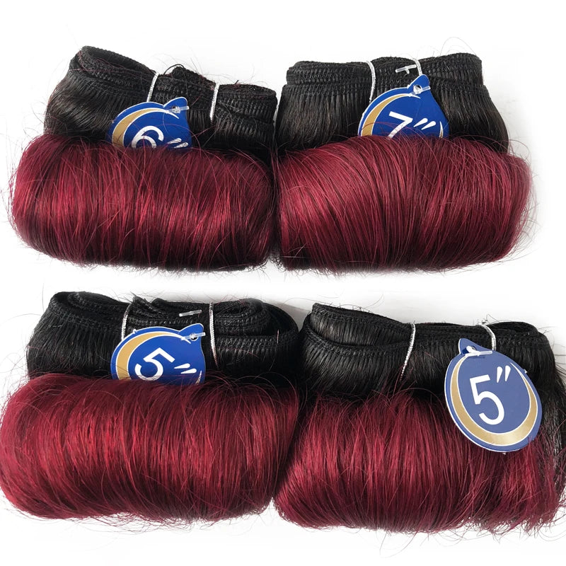 8” Short Bob Body Wave Ombre Remy Human Hair Bundles – Brazilian Hair Weave