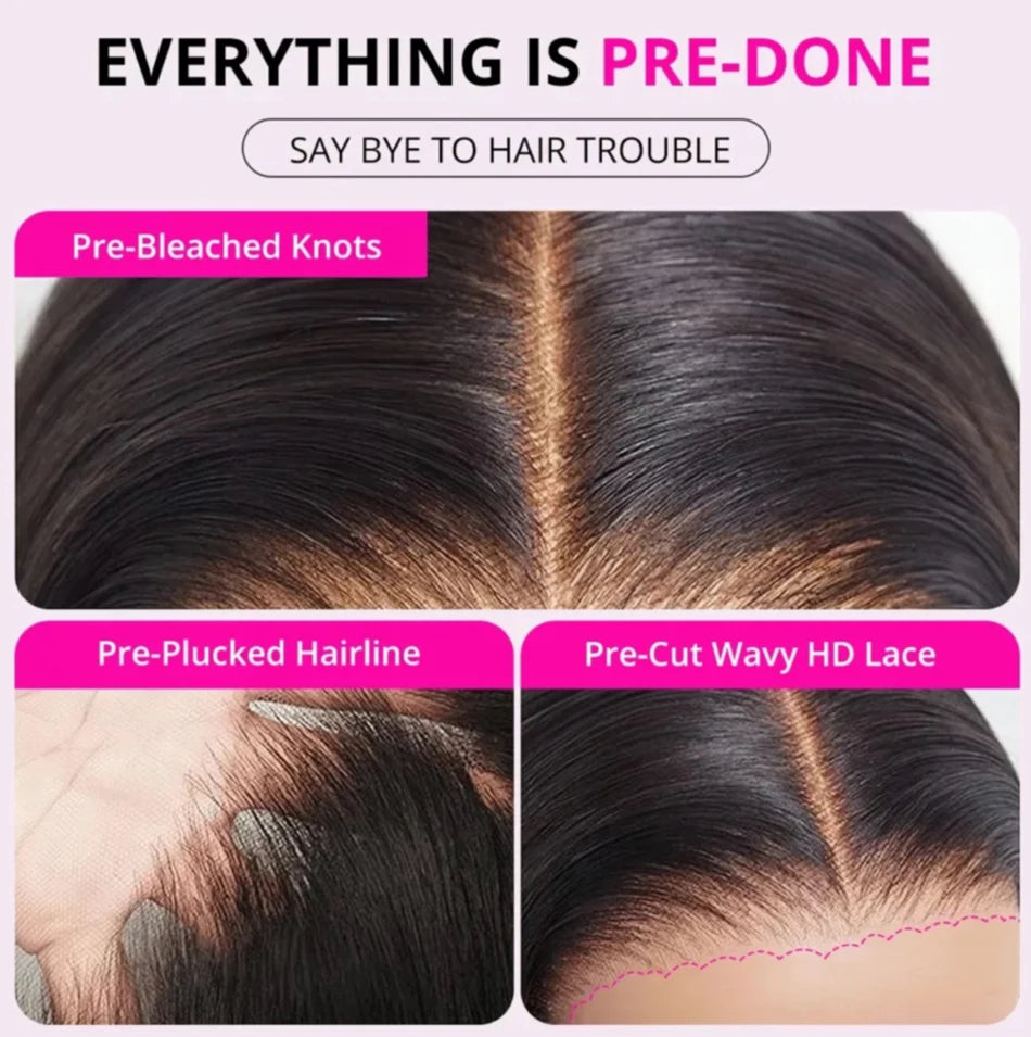 JNETTE CHANEL glueless pre-cut HD transparent human hair kinky curly wig showing natural curly texture and lace front design.
