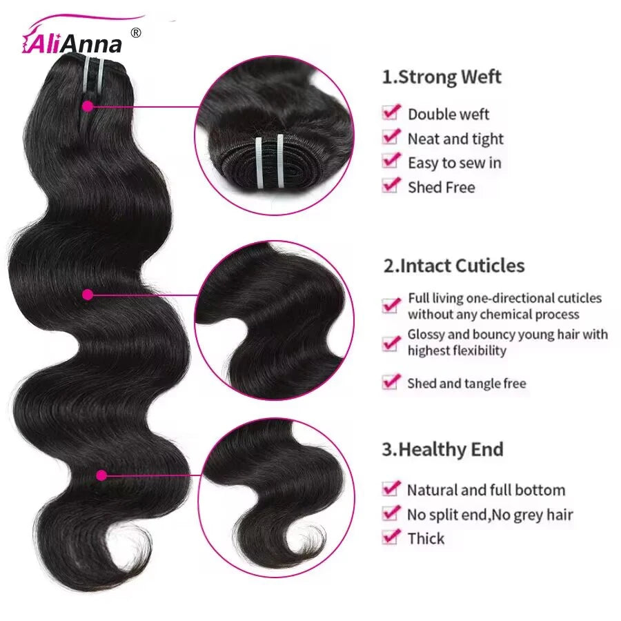 Vietnamese Raw Human Hair Bundles Extensions