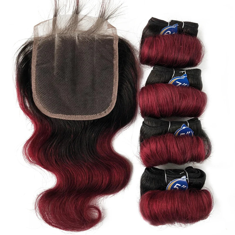 8” Short Bob Body Wave Ombre Remy Human Hair Bundles – Brazilian Hair Weave