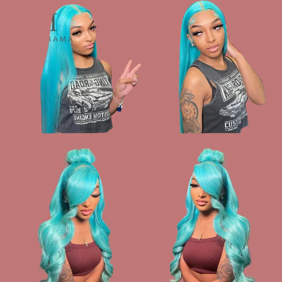 JNETTE CHANEL lace front pre-pluck body wave and straight human hair wig displayed on a mannequin head.