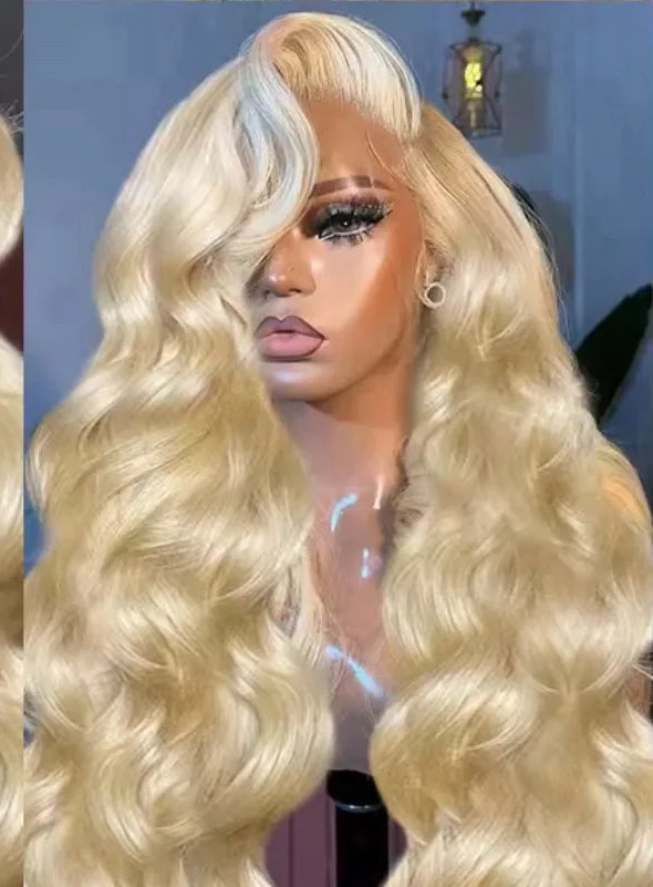 Glueless Lace Front HD Prepluck Synthetic Body Wave Wig