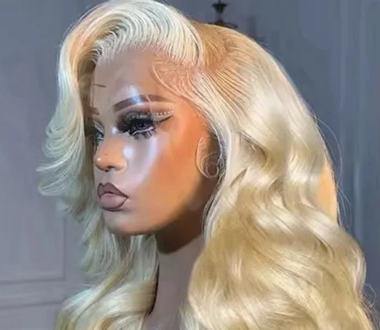 Glueless Lace Front HD Prepluck Synthetic Body Wave Wig