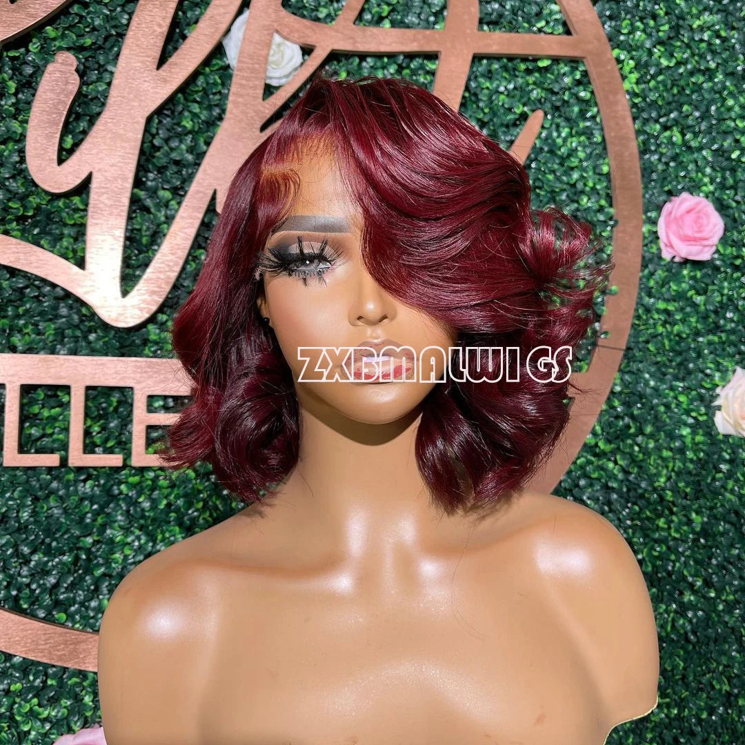 Glueless Synthetic Heat Resistant  Lace Front Loose Wave Wigs
