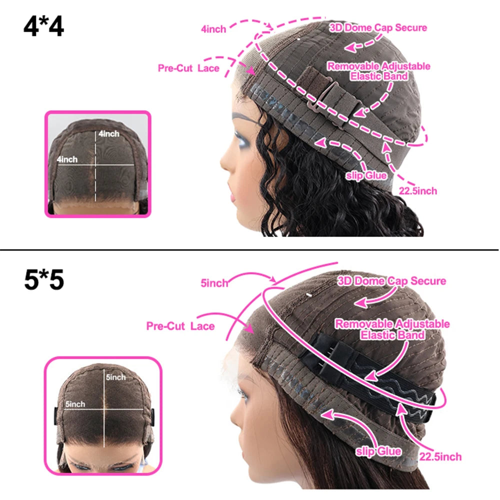 JNETTE CHANEL glueless layered human hair lace wig with natural-looking layered bangs, perfect for easy styling and versatile looks.