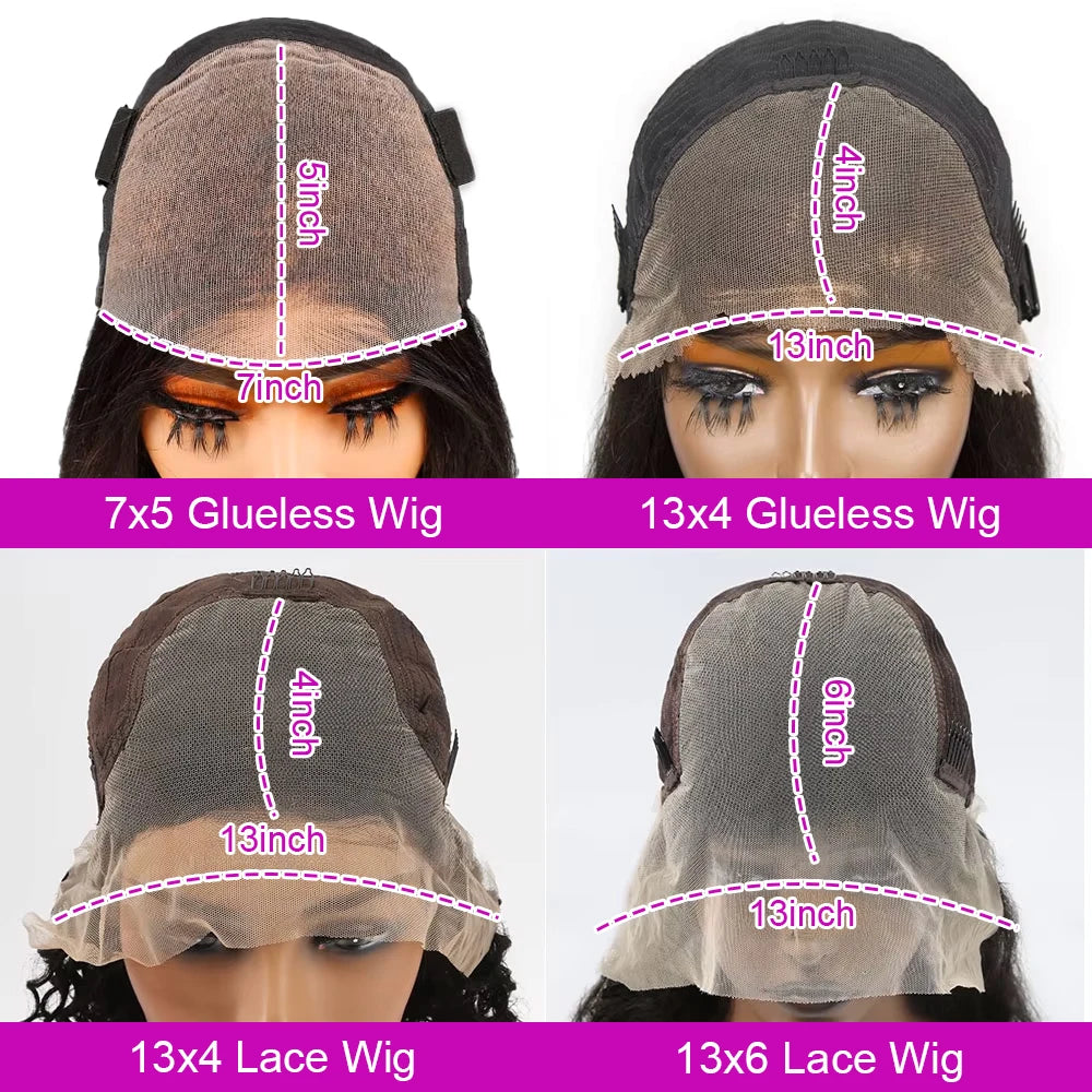 Lace Front PrePlucked Curly Peruvian Human Hair Wigs