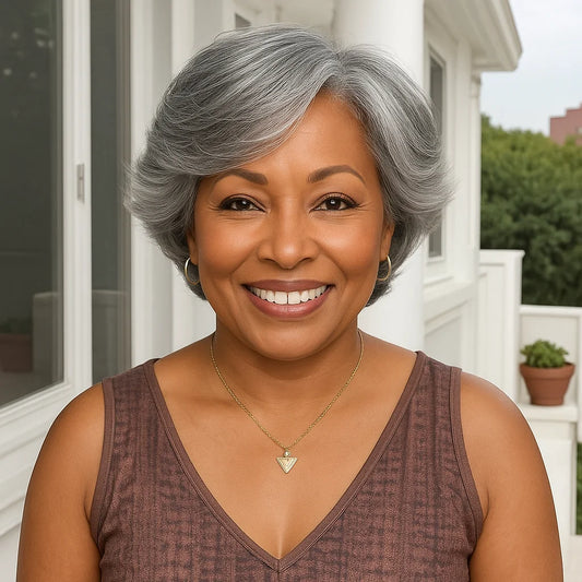 Glueless Lace Front Short Pixie Cut Human Hair Wigs