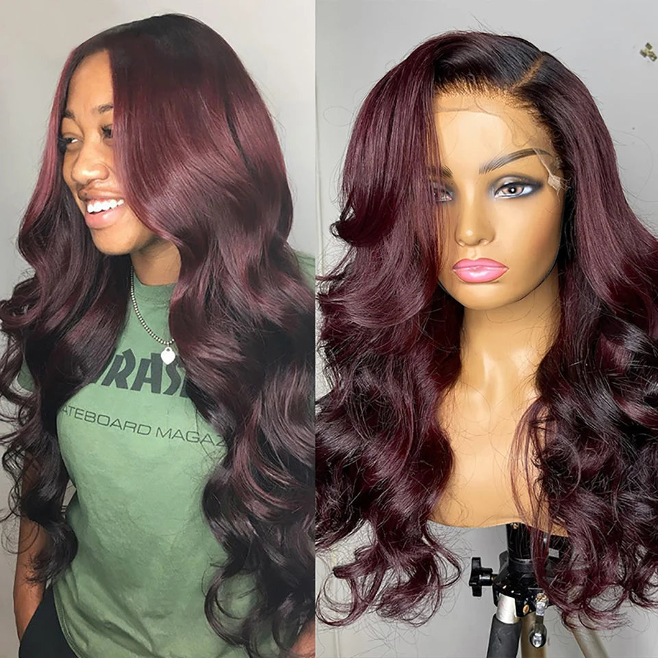 Lace Front Ombre Honey Blonde Human Hair Wigs