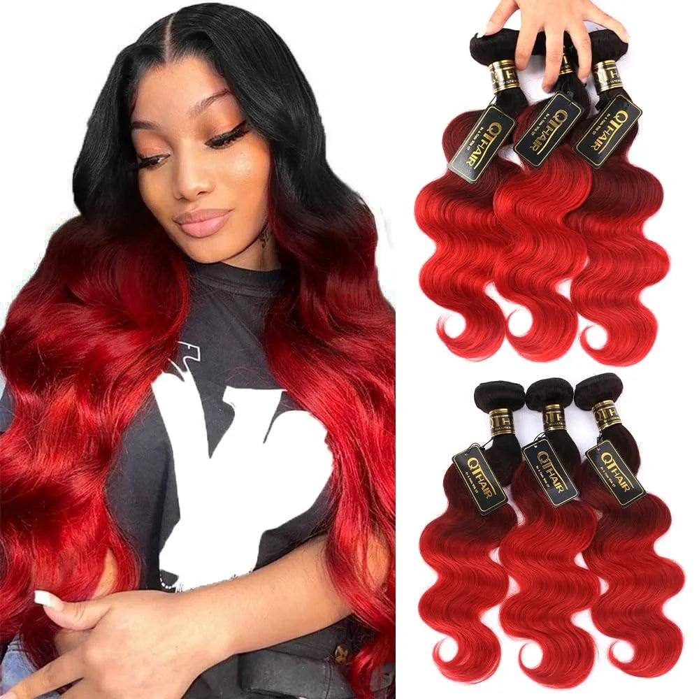 Premium Ombre Body Wave Virgin Human Hair Bundles – Unprocessed Natural-Look Hair Extensions