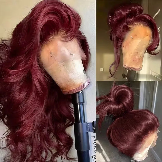 Glueless Lace Front HD Prepluck Synthetic Body Wave Wig