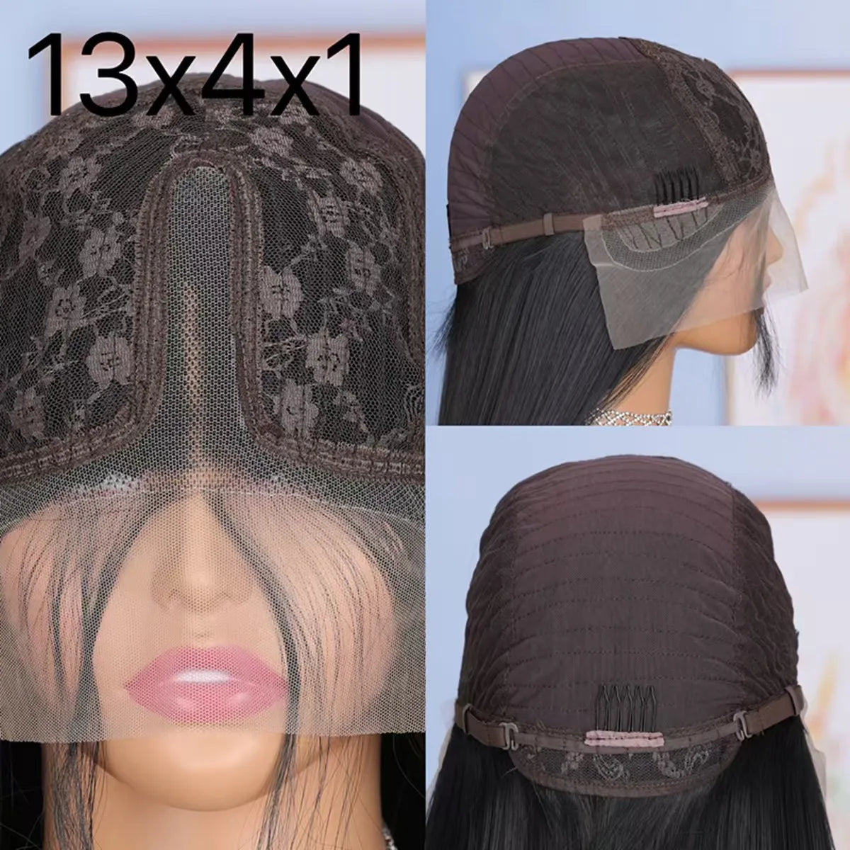Glueless Lace Front HD Prepluck Synthetic Body Wave Wig