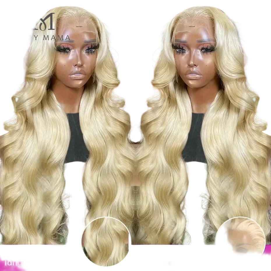 JNETTE CHANEL lace front pre-plucked body wave human hair wig with natural hairline and full body wave texture.
