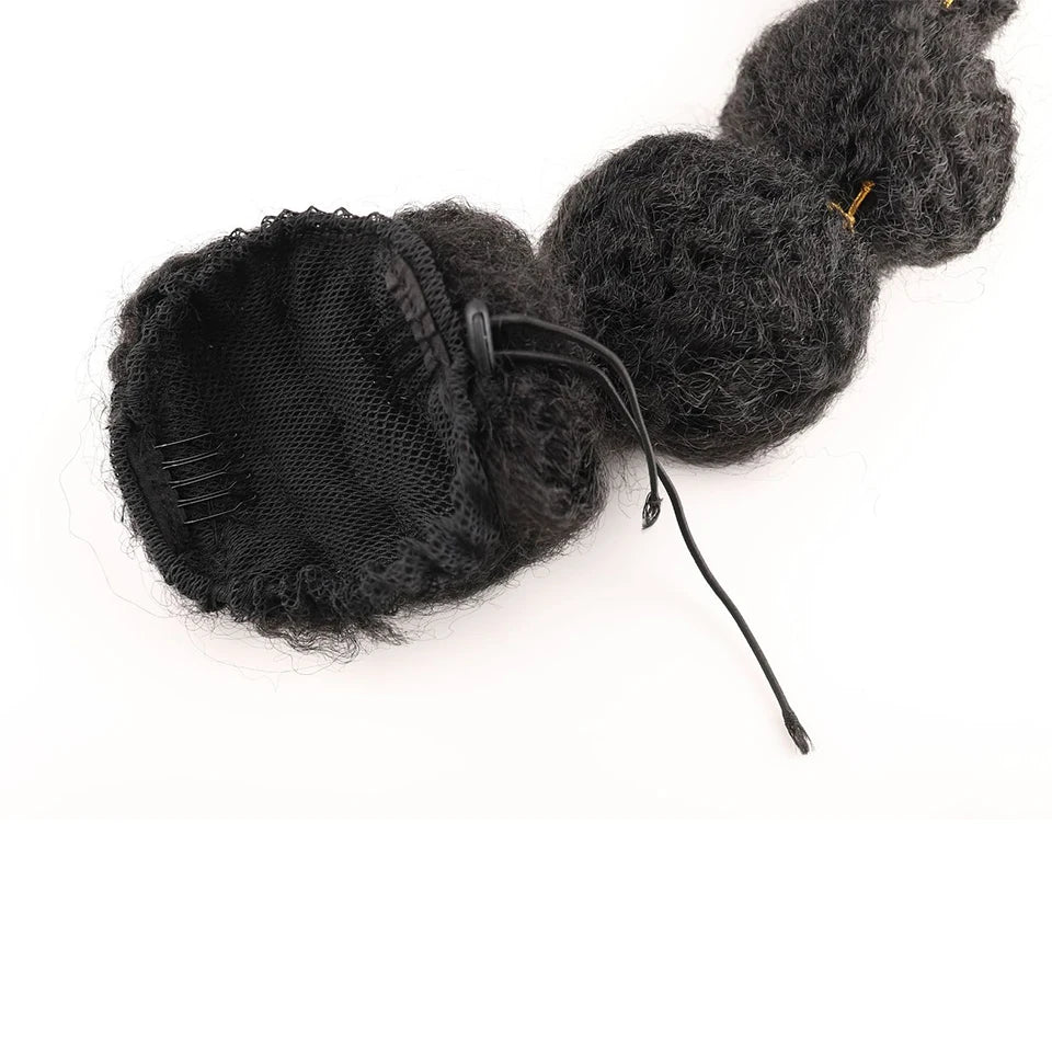 Synthetic Bubble Drawstring Ponytail