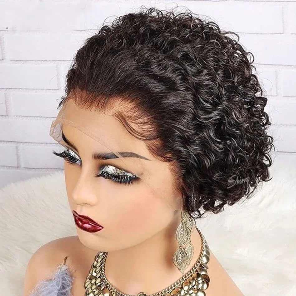 Pixie Cut Lace Front Human Hair Wig