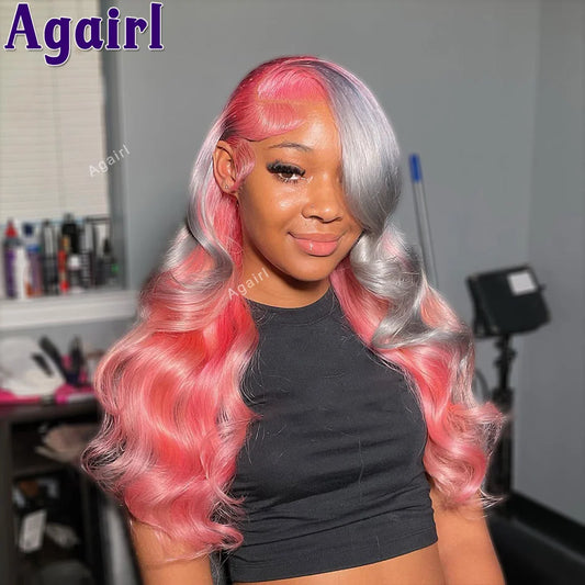 Transparent Pre-Plucked Lace Front Human Hair Body Wave Wig