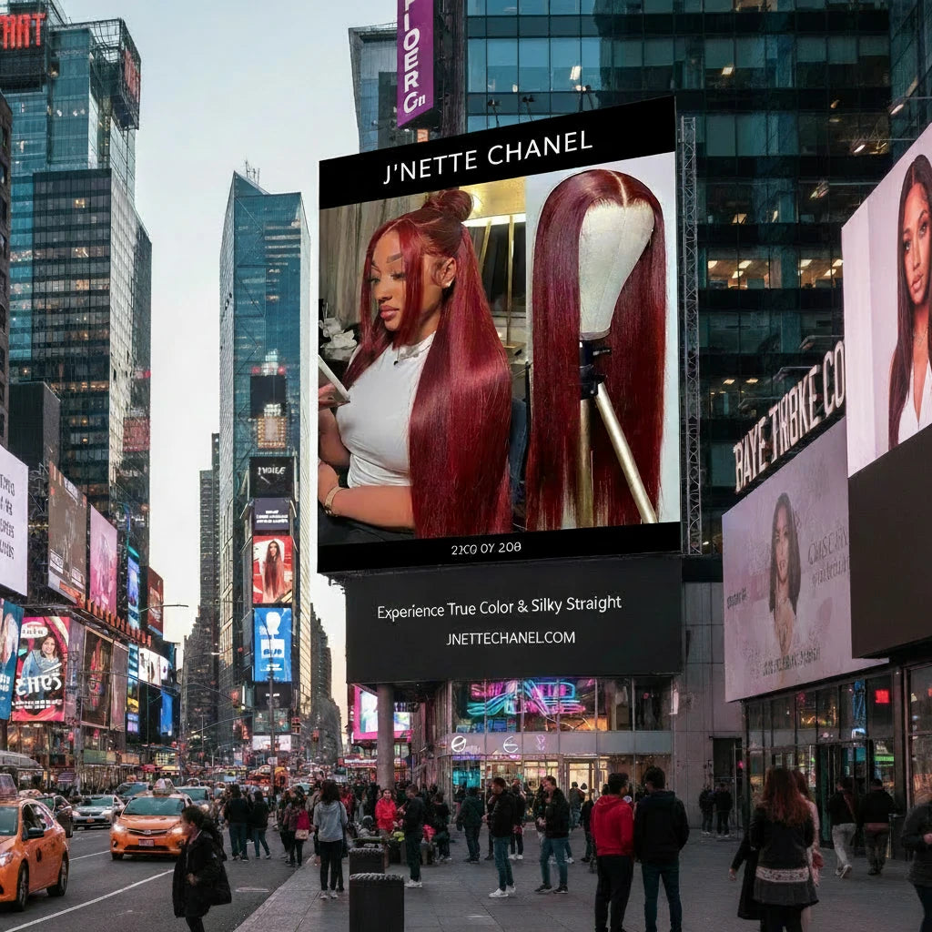 Lace Front Burgundy Human Hair Wigs