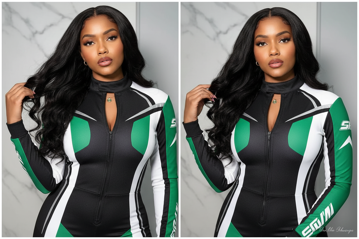 JNETTECHANEL lace front loose wave Remy human hair wig with natural hairline and soft, flowing waves for a realistic look.