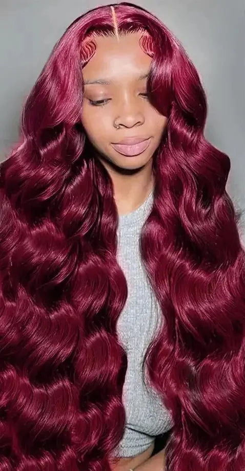 Glueless Lace Front HD Prepluck Synthetic Body Wave Wig
