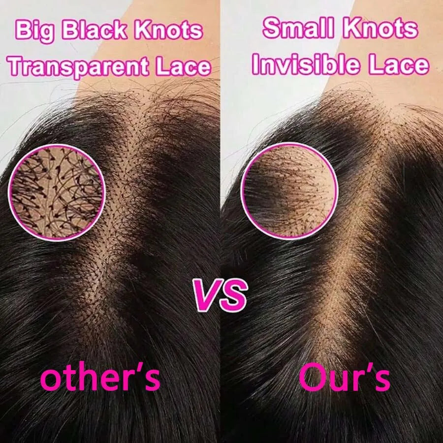 Glueless  Lace Front Pre Plucked  Virgin Human Hair Wigs