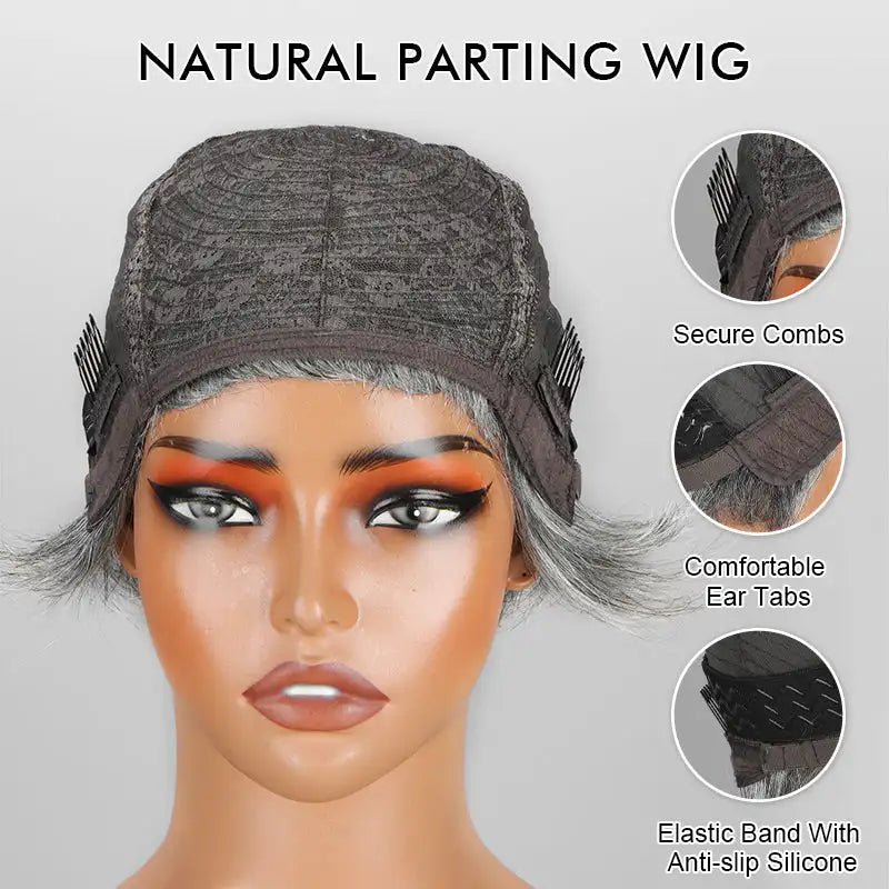 Glueless Lace Front Short Pixie Cut Human Hair Wigs