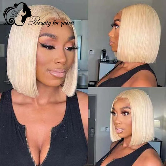 Ombre Human Hair Bob Pixie Cut Wig – Short