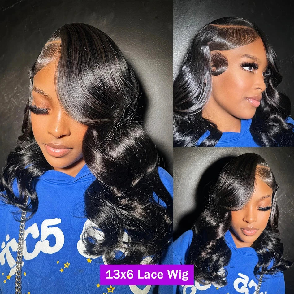 Glueless Lace Front Pre-Plucked Body Wave Bob Brazilian Human Hair Wigs