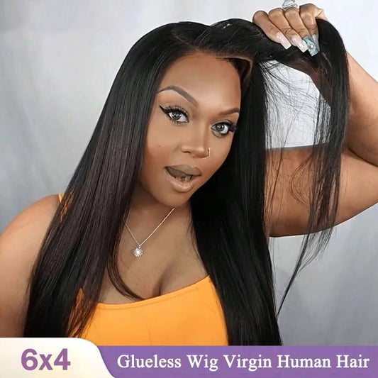 Glueless  Lace Front Pre Plucked  Virgin Human Hair Wigs