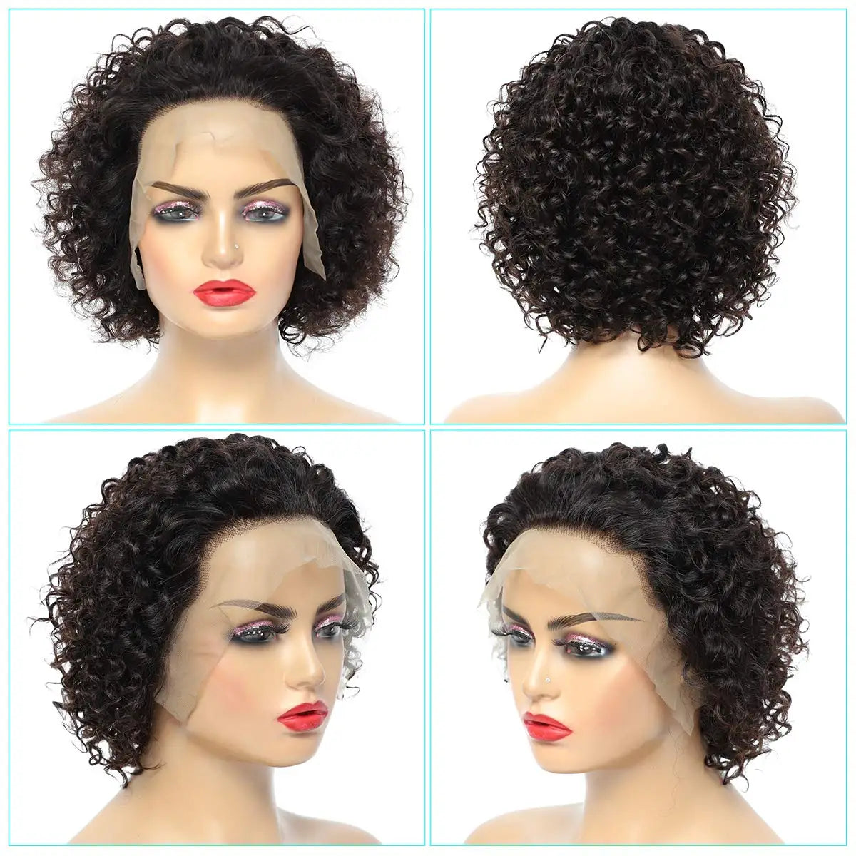 Pixie Cut Lace Front Human Hair Wig