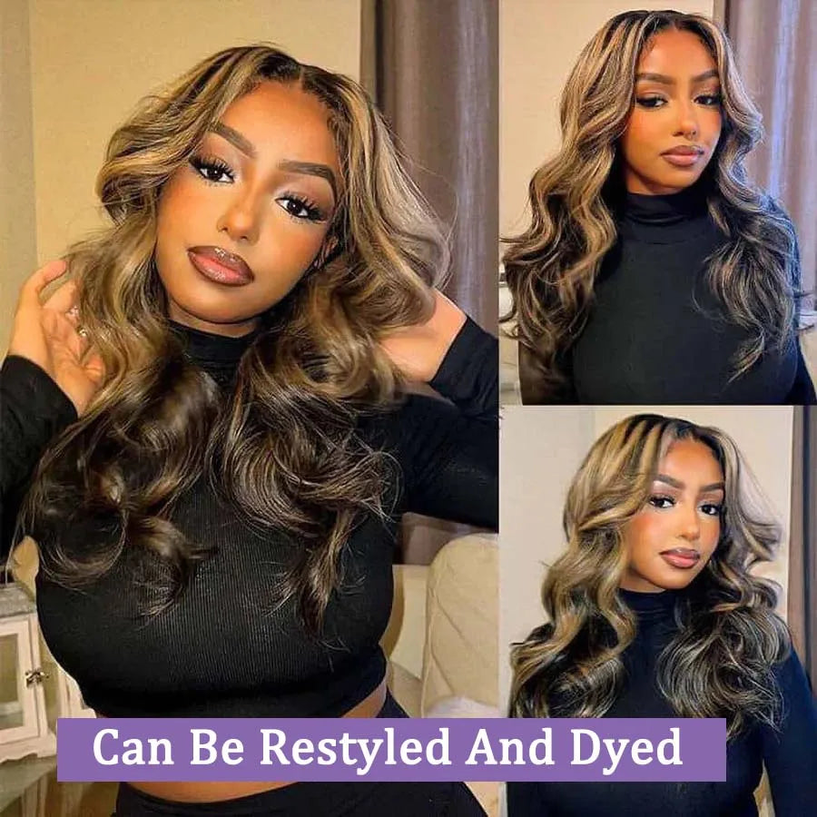 Glueless  Lace Front Pre Plucked  Virgin Human Hair Wigs