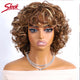 Brazilian Remy Human Hair Curly Blond Wigs