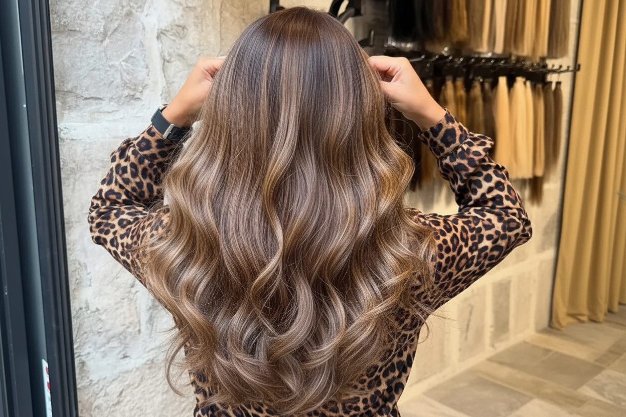 JNETTE CHANEL glueless synthetic lace front wig with natural hairline and heat-resistant fibers, showcasing the wig's front view.