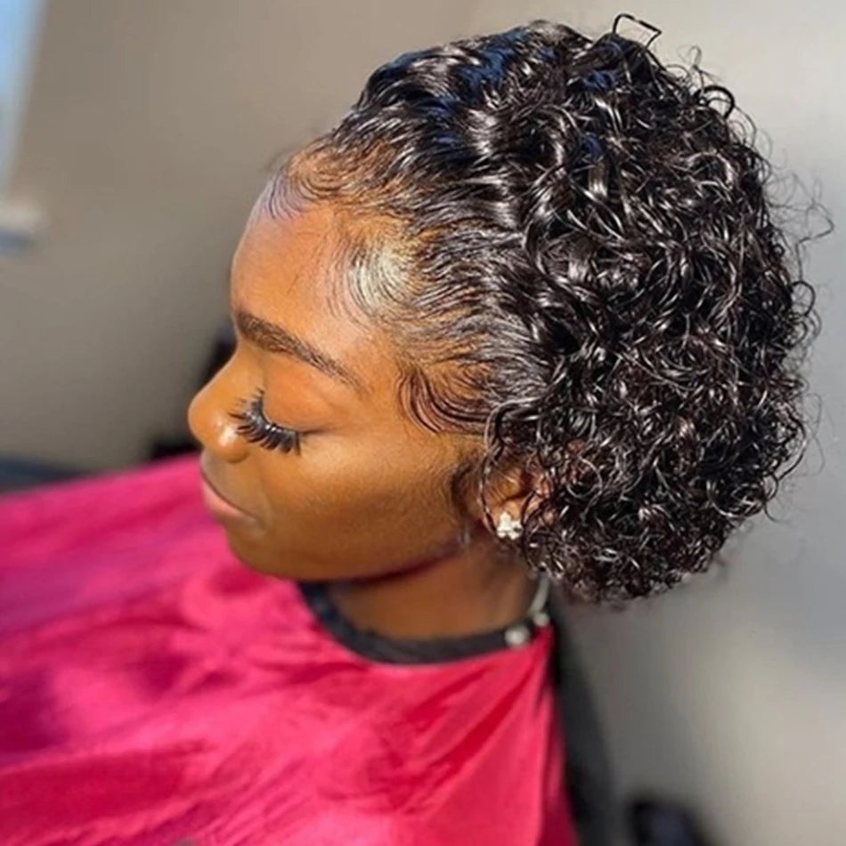 Pixie Cut Lace Front Human Hair Wig